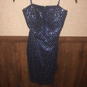 Never worn sequin strapless dress